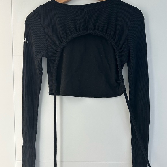 Alo Ribbed Manifest Long Sleeve Size S - Picture 2 of 3